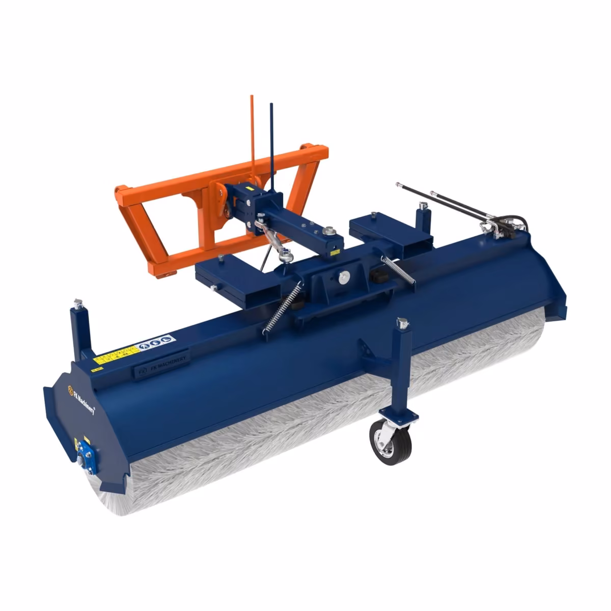 FK Machinery Kehrmaschine Basic (Herstellerrendering, Abbildung mit Euro-Rahmen)