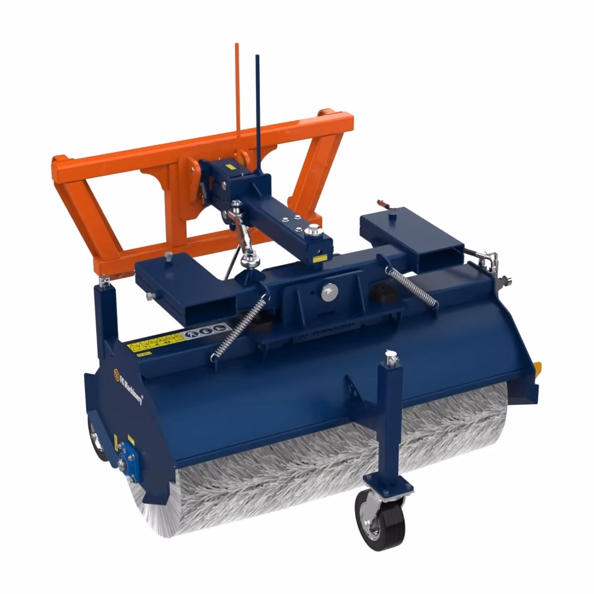 FK Machinery Kehrmaschine Mini Basic (Herstellerrendering, Abbildung mit Euro-Rahmen)