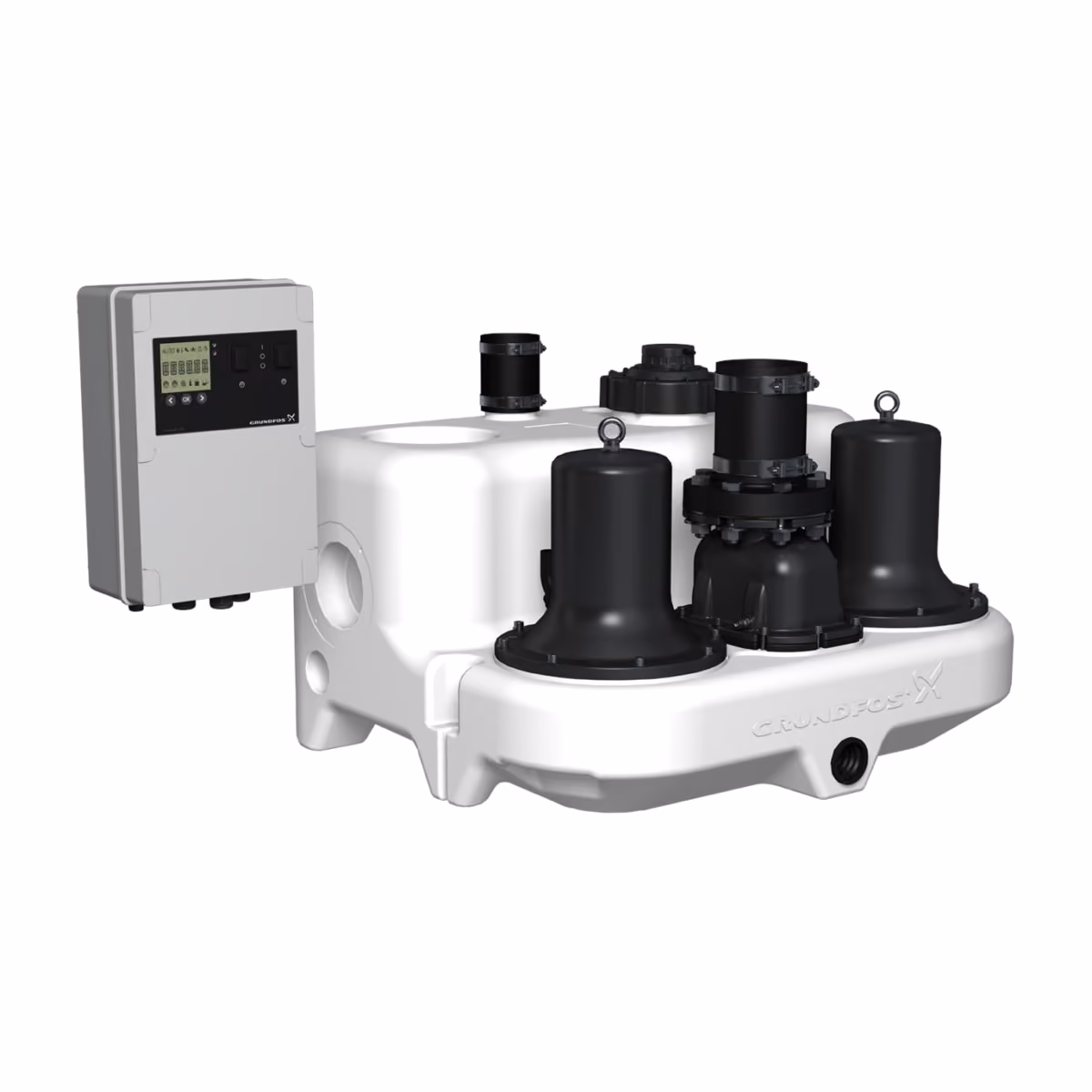 Grundfos Multilift MD.12.1.4 Doppel-Fäkalienhebeanlage mit Steuerung LC 241