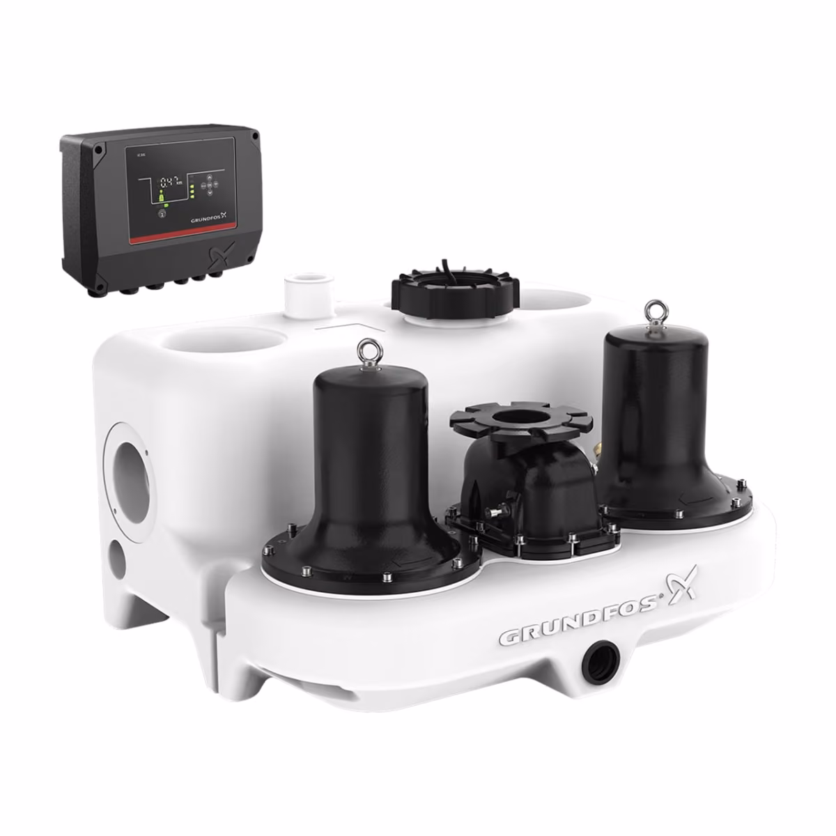 Grundfos Multilift MD.38.3.2 Doppel-Fäkalienhebeanlage mit Steuerung LC 231