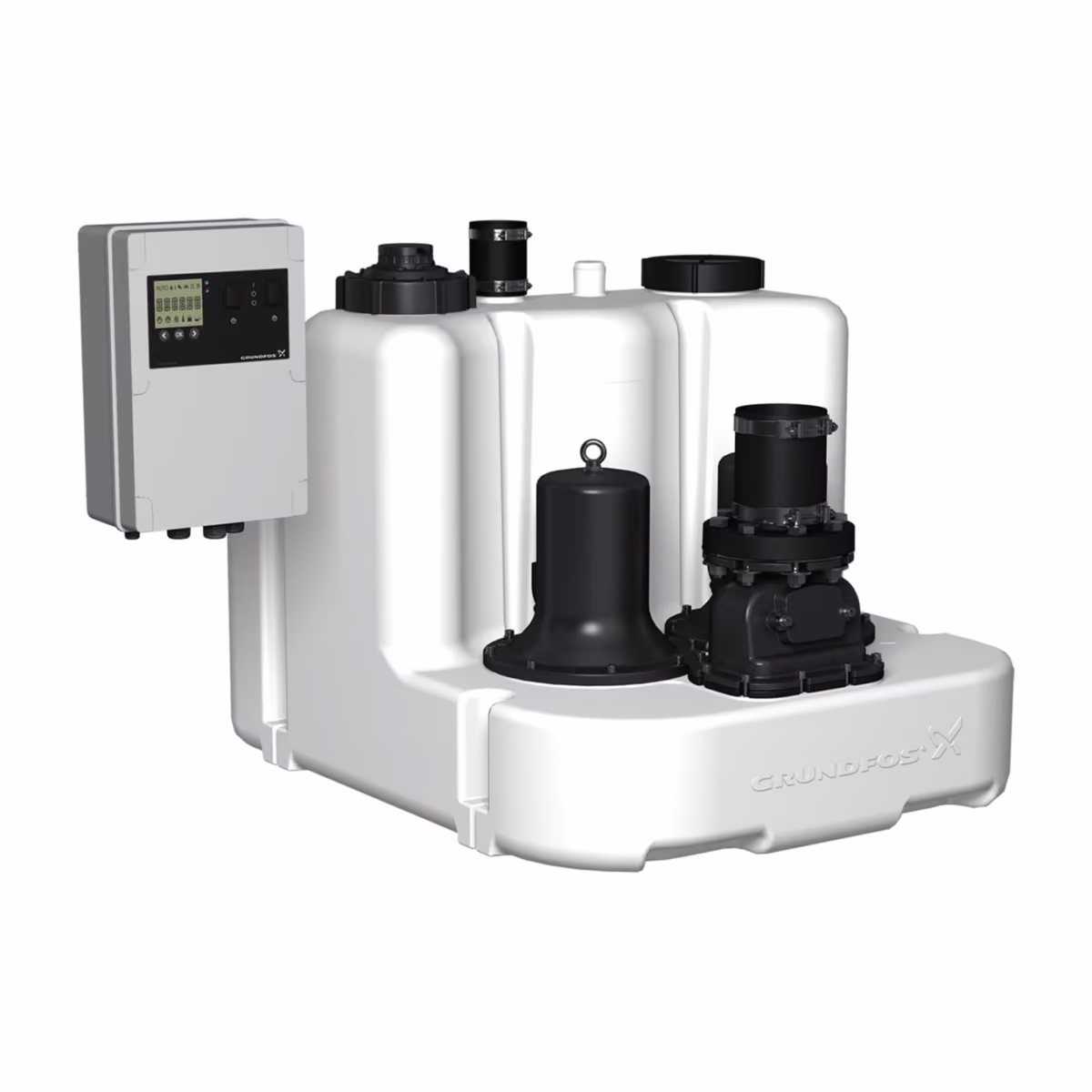 Grundfos Multilift MLD.12.1.4 Doppel-Fäkalienhebeanlage mit Steuerung LC 241