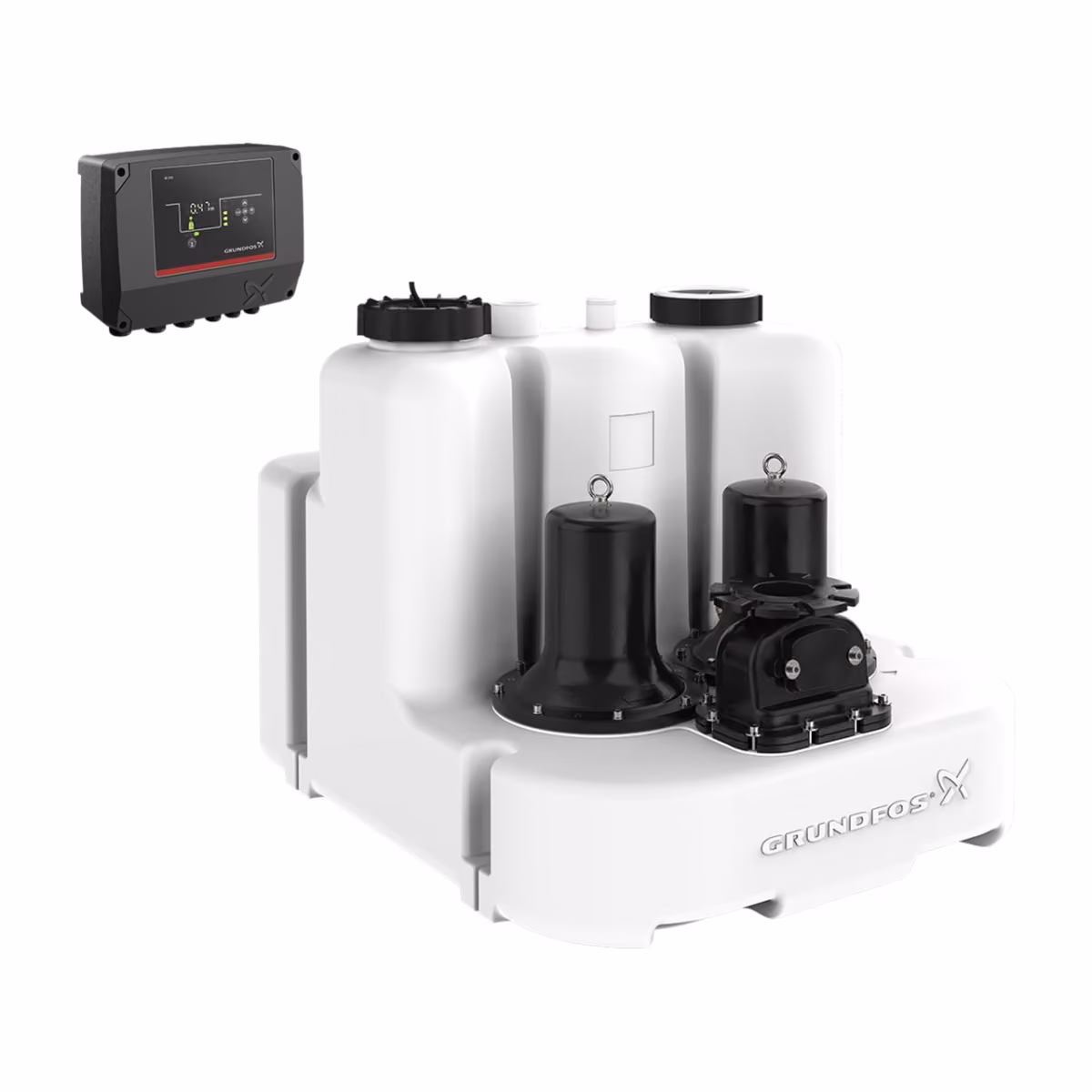 Grundfos Multilift MLD.12.3.4 Doppel-Fäkalienhebeanlage mit Steuerung LC 231