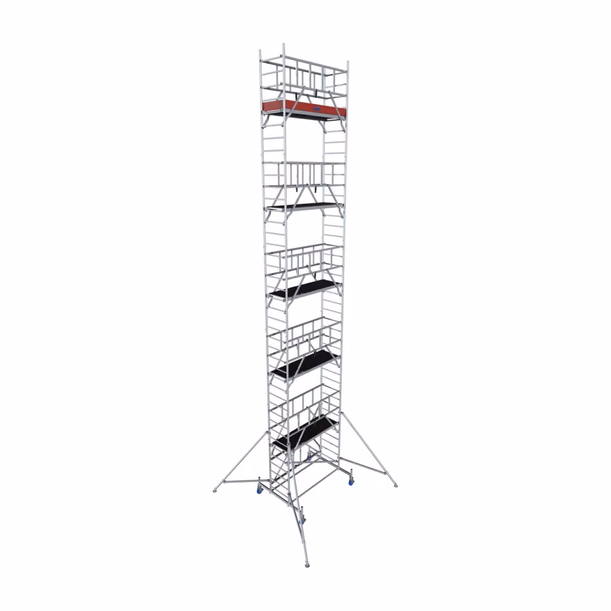 Krause ProTec XS Alu-Faltgerüst mit Auslegern, Arbeitshöhe ca. 11,80 m