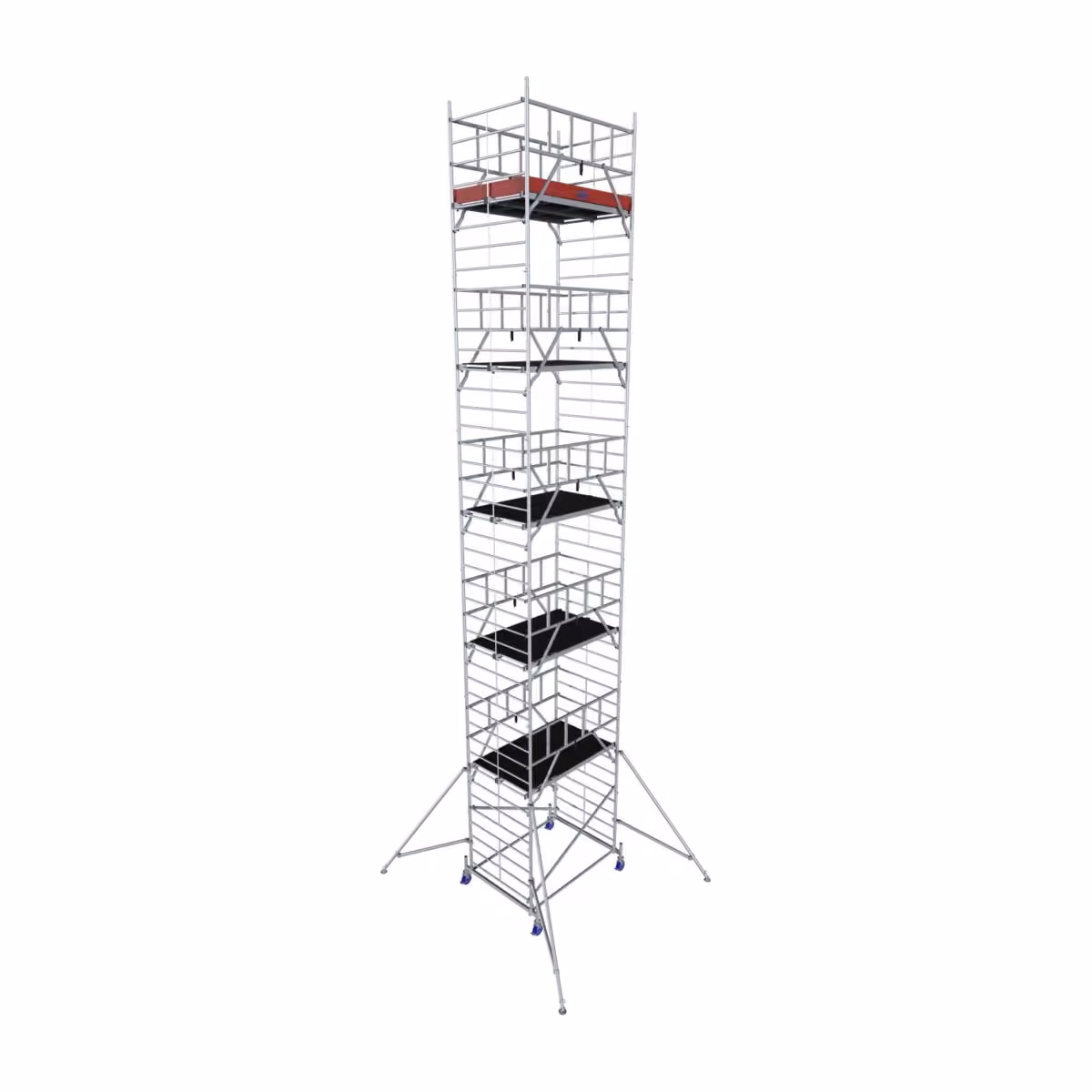 Krause ProTec XXL Alu-Fahrgerüst Breitaufbau mit Auslegern, Arbeitshöhe ca. 12,30 m